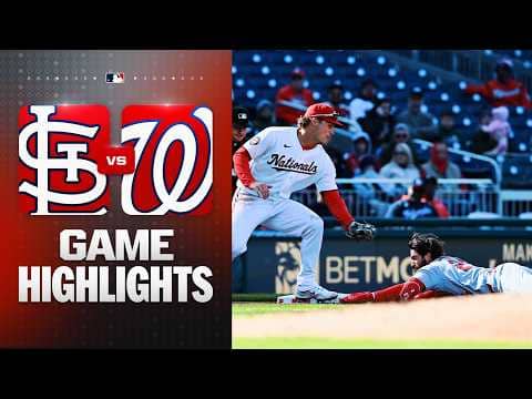 Cardinals vs. Nationals Game Highlights (4/8/26) | MLB Highlights