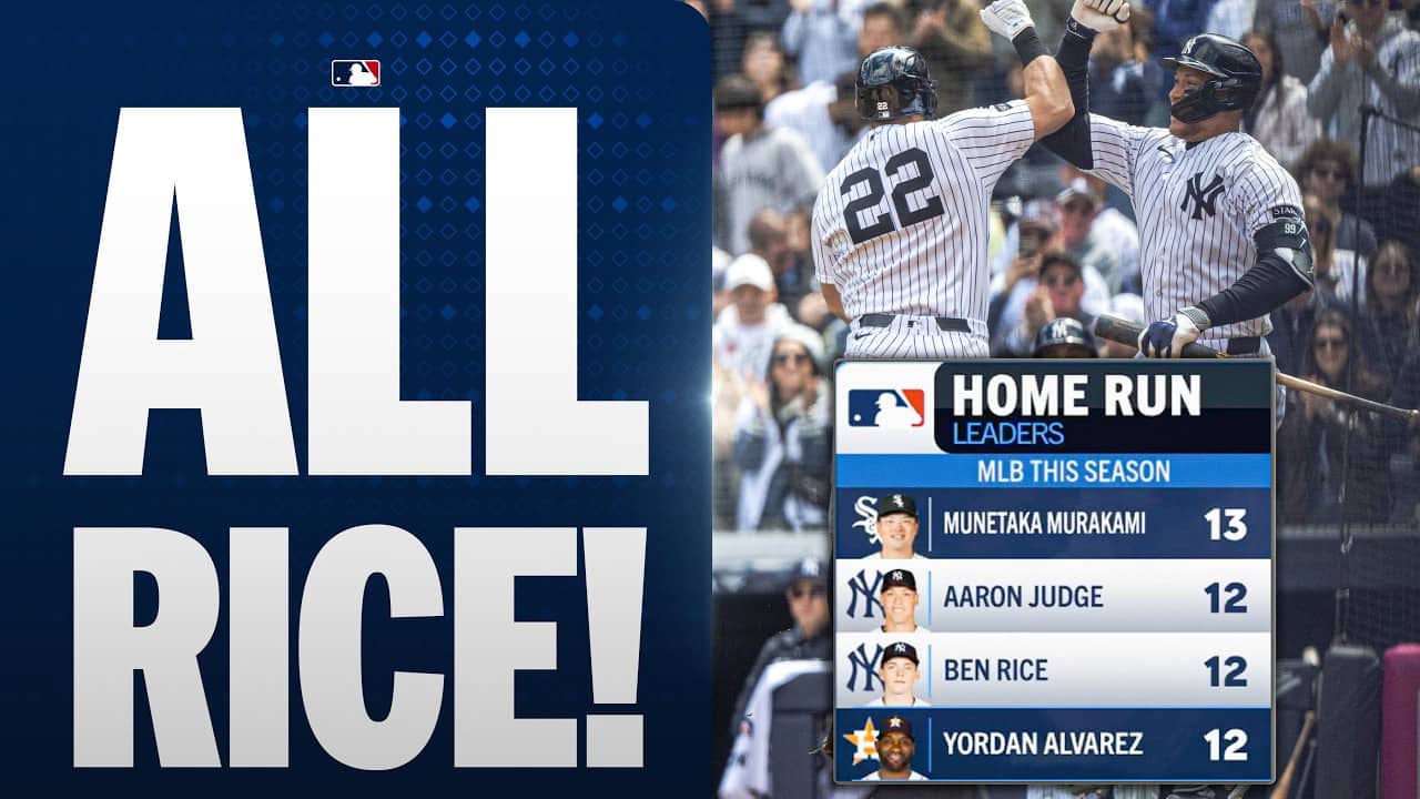 Ben Rice hits his 12th homer of 2026! (Tied with Aaron Judge for Yankees lead) | MLB Highlights