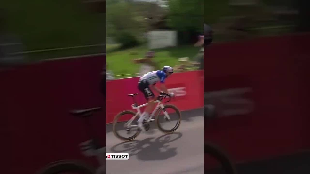 THE PERFECT HAT-TRICK 🫡☘️ Tadej Pogacar seals his third stage in at the Tour de Romandie!