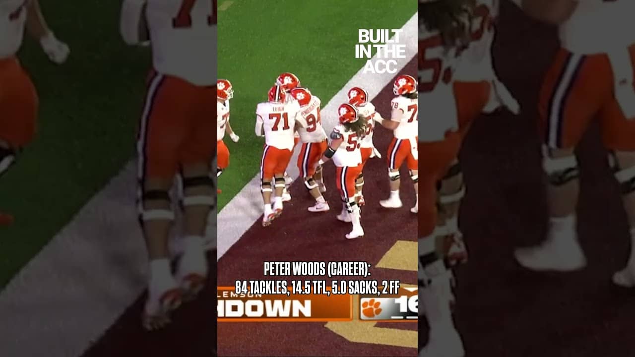 💥 Explosion on the interior. Peter Woods is #BuiltInTheACC   #nfldraft #collegefootball #clemson