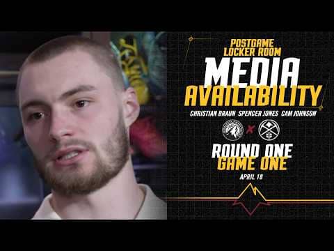 Denver Nuggets Postgame Locker Room Media Availability Round One Game One Vs. MIN 🎙