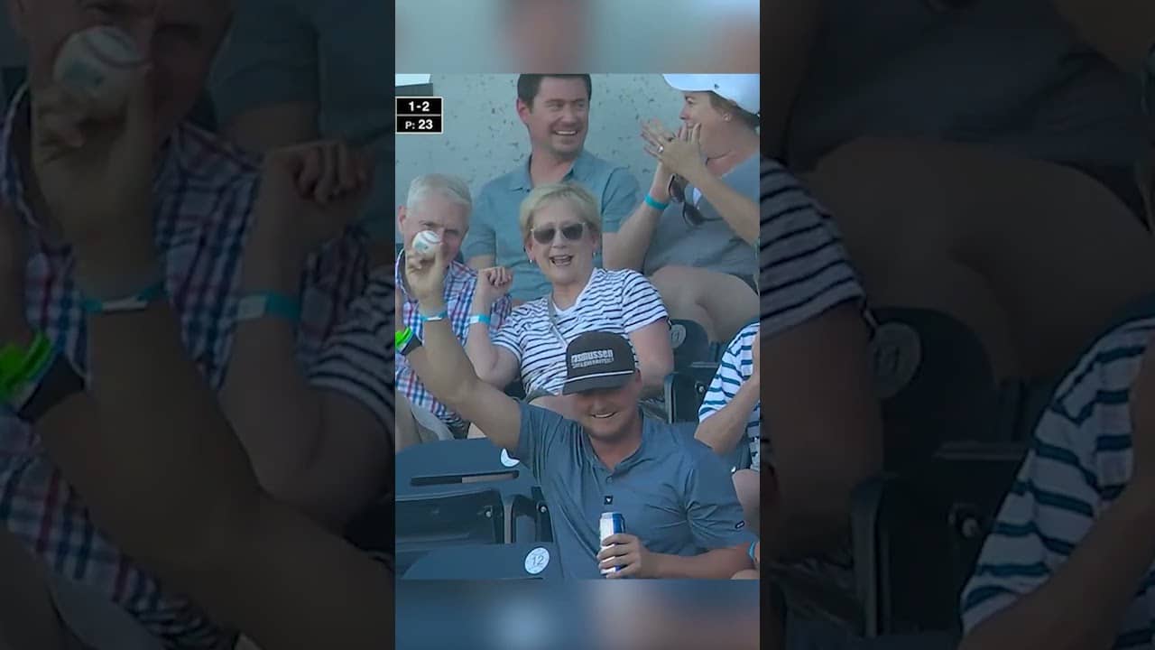 WHAT A CATCH by the fan 😱 #shorts