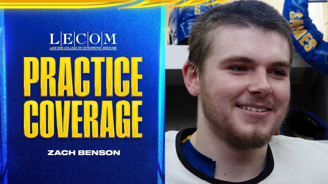 "We're Confident Against Either" | Zach Benson Ahead Of Round 2 Matchup | Buffalo Sabres Playoffs
