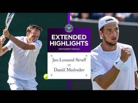 Perfect shot-making | Jan-Lennard Struff v Daniil Medvedev | Extended Highlights | Wimbledon 2026