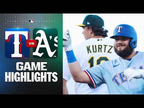 Rangers vs. A's Game Highlights (4/14/26) | MLB Highlights
