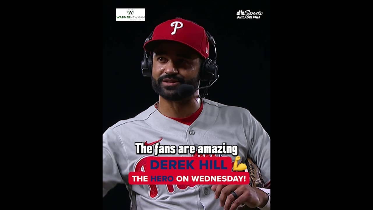"BEST BASEBALL EVER RIGHT HERE IN PHILLY!" Take a bow, Derek Hill 🤝