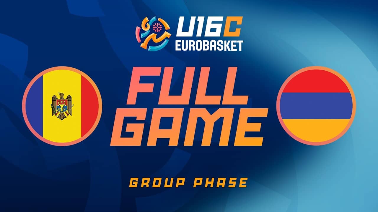 Group Phase | Moldova v Armenia | Full Basketball Game | FIBA U16 Women's EuroBasket 2026 Division C