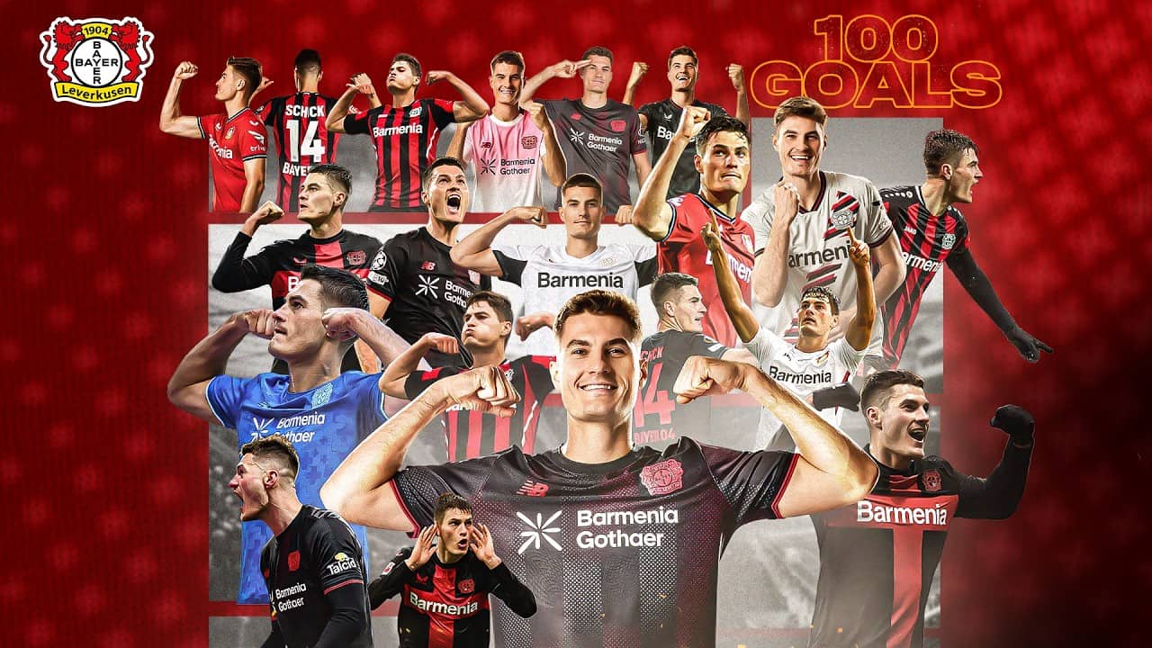100 goals in 207 games: ALL of Patrik Schick’s goals for Leverkusen