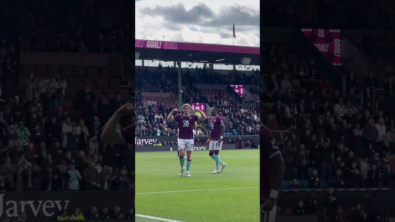 Leading the line by example 🎯 #burnleyfc #football #premierleague