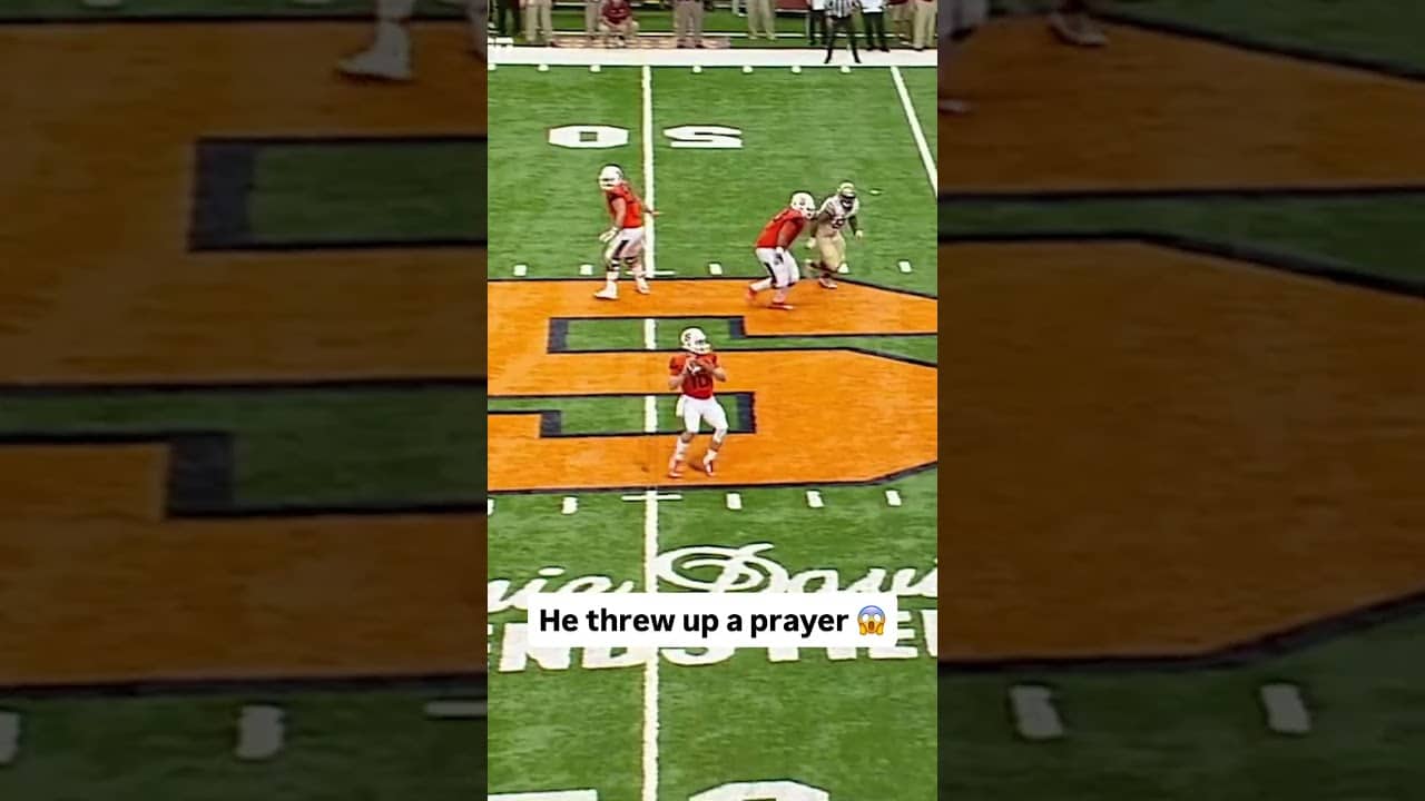 That was deep 🤯 #syracuse #accfootball #collegefootball