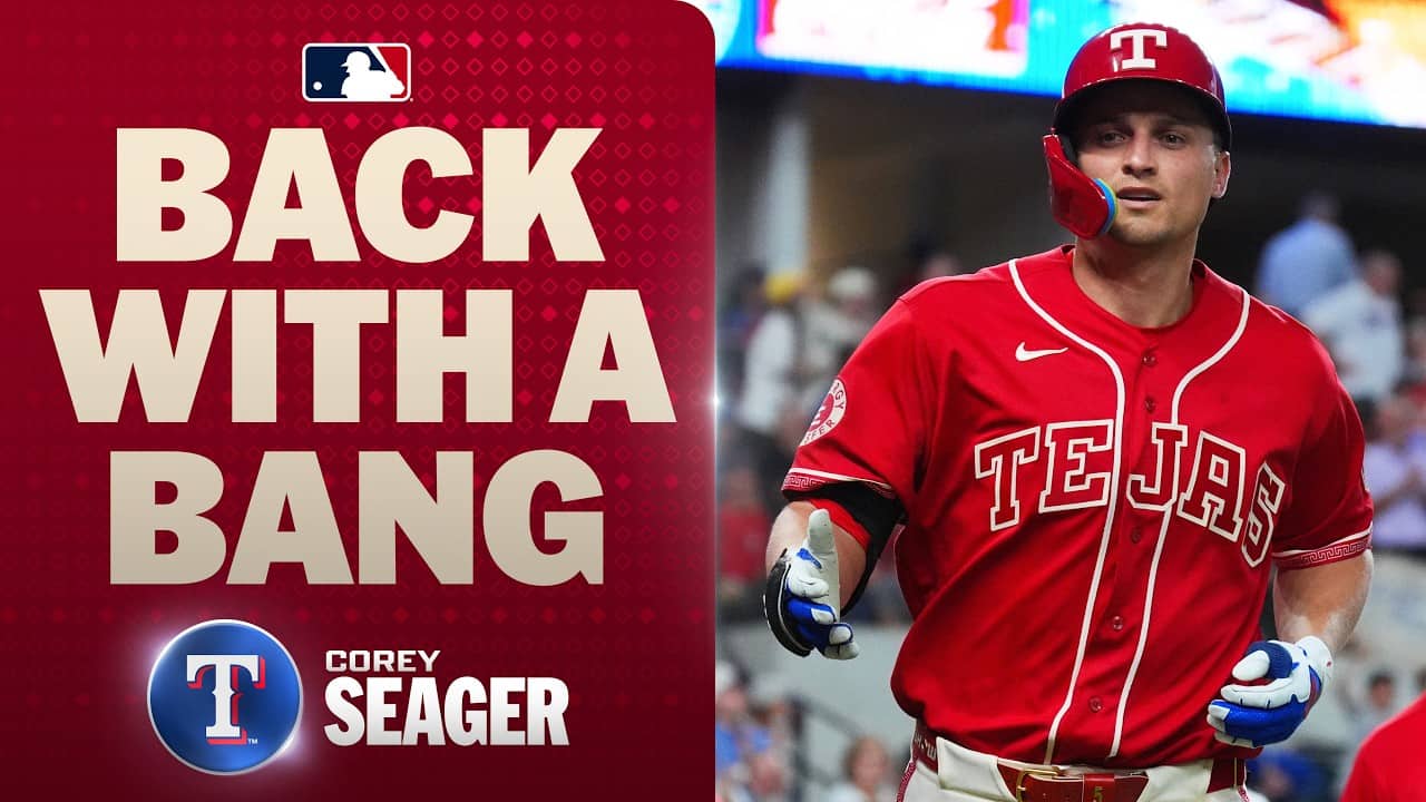 Corey's back CRUSHING! 🔥 Corey Seager returns from the IL and hits a go-ahead two-run homer! 😤