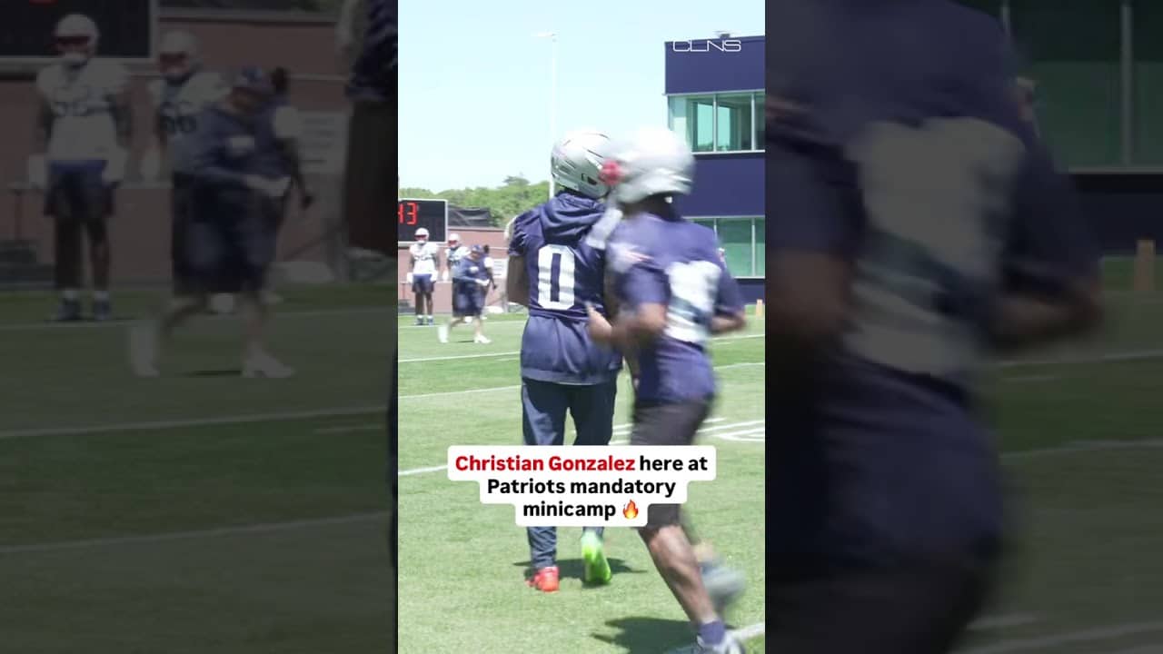 Christian Gonzalez RETURNS to Foxborough for minicamp #patriots