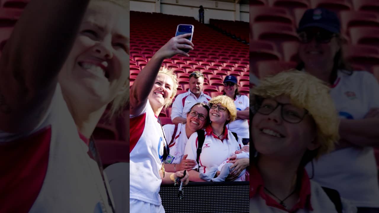 The Red Roses' youngest fan 👶 | @o2ukofficial | #WearTheRose #redroses #englandrugby