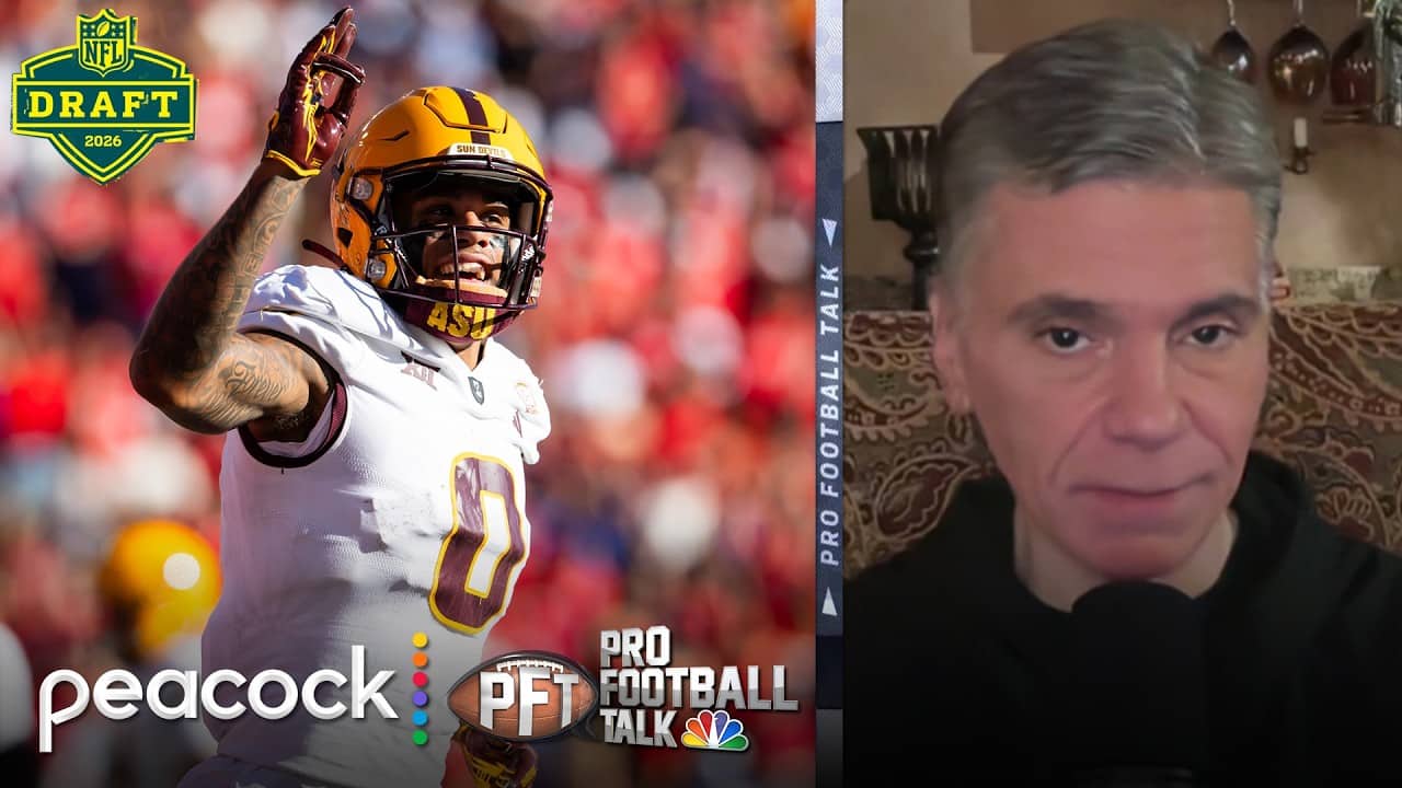 Saints get Tyler Shough help with WR Jordyn Tyson at No. 8 overall | Pro Football Talk | NFL on NBC