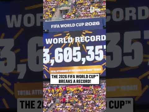 The 2026 FIFA World Cup has officially set a world record as the highest-attended event