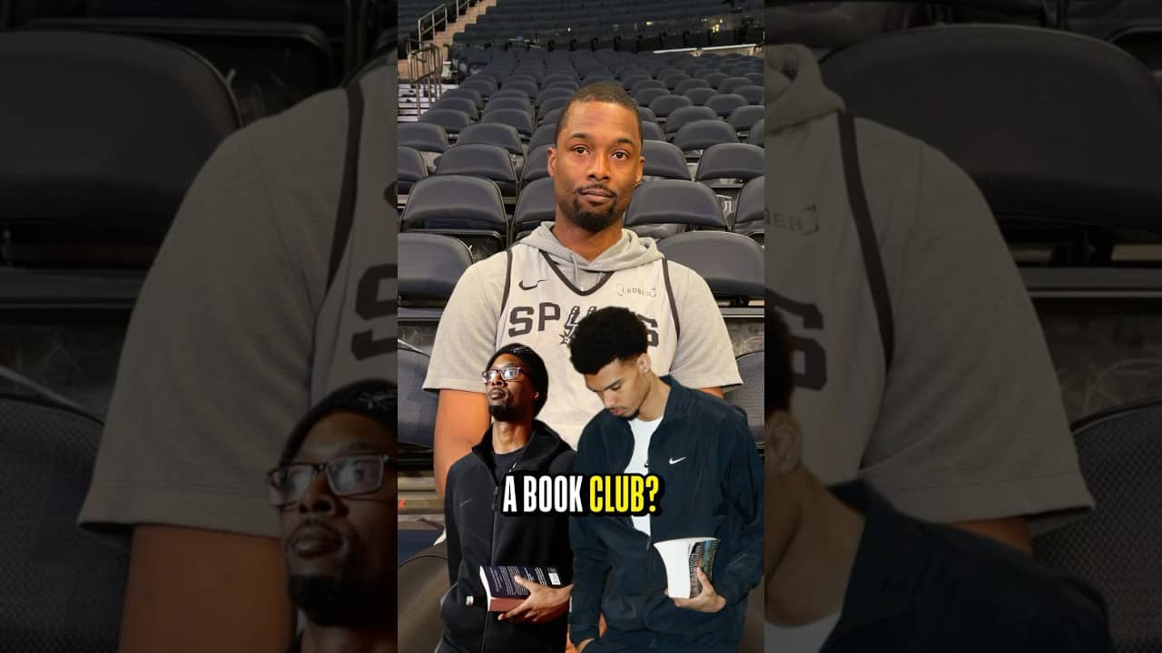 Harrison Barnes and Wemby started a book club and Wemby is 300 pages ahead of him 😂