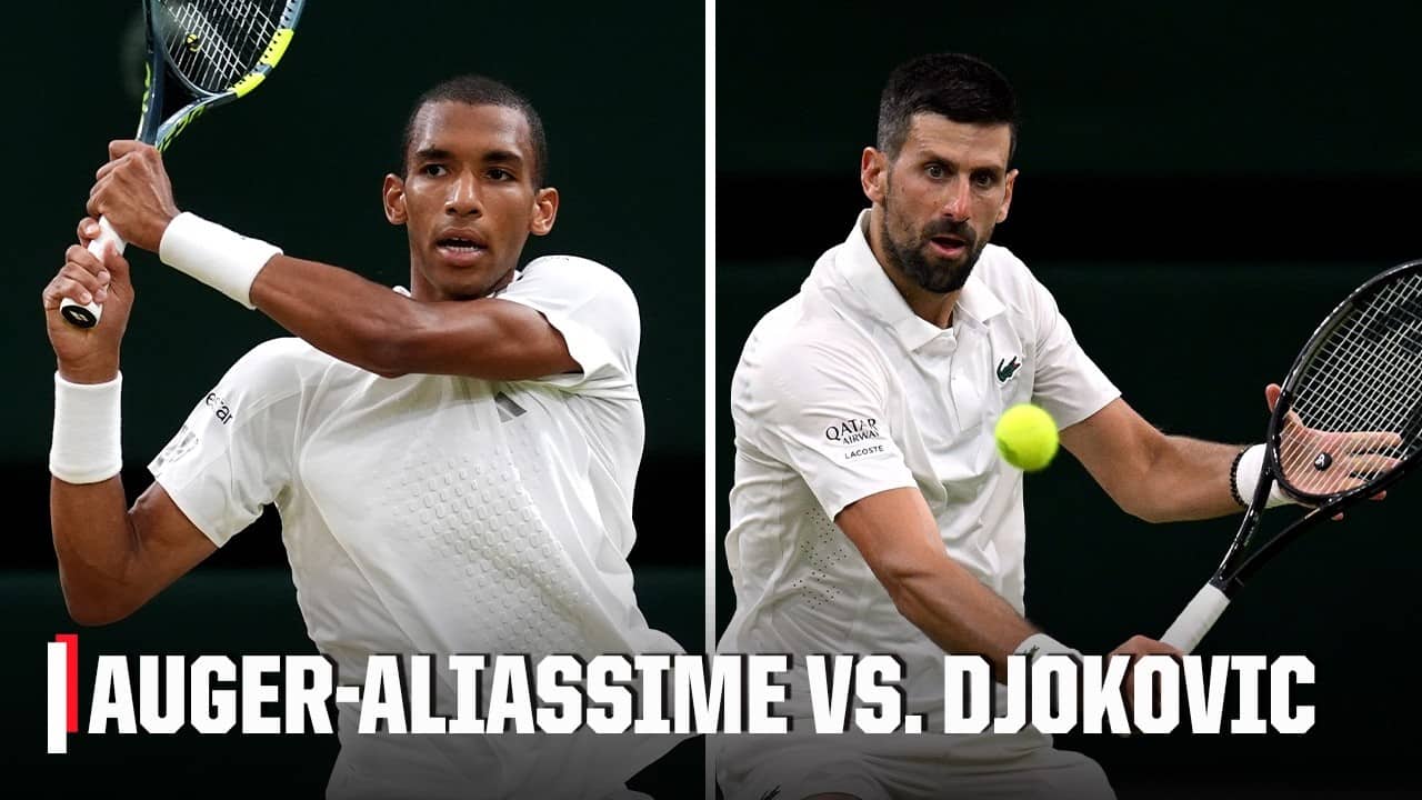Quarterfinals: Felix Auger-Aliassime vs. Novak Djokovic | Full Highlights | 2026 Wimbledon