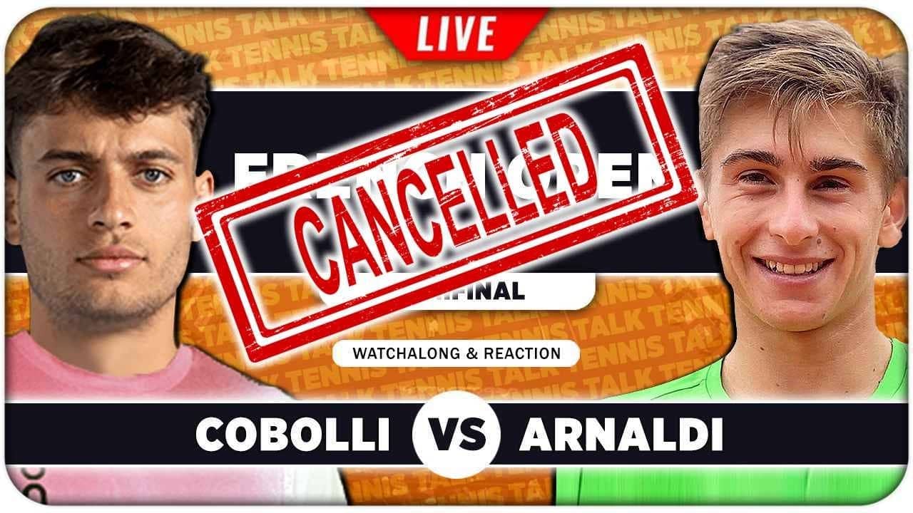 COBOLLI vs ARNALDI • French Open 2026 SF • LIVE Tennis Watchalong