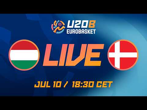 LIVE - Hungary v Denmark | FIBA U20 EuroBasket 2026 Division B | Group Phase