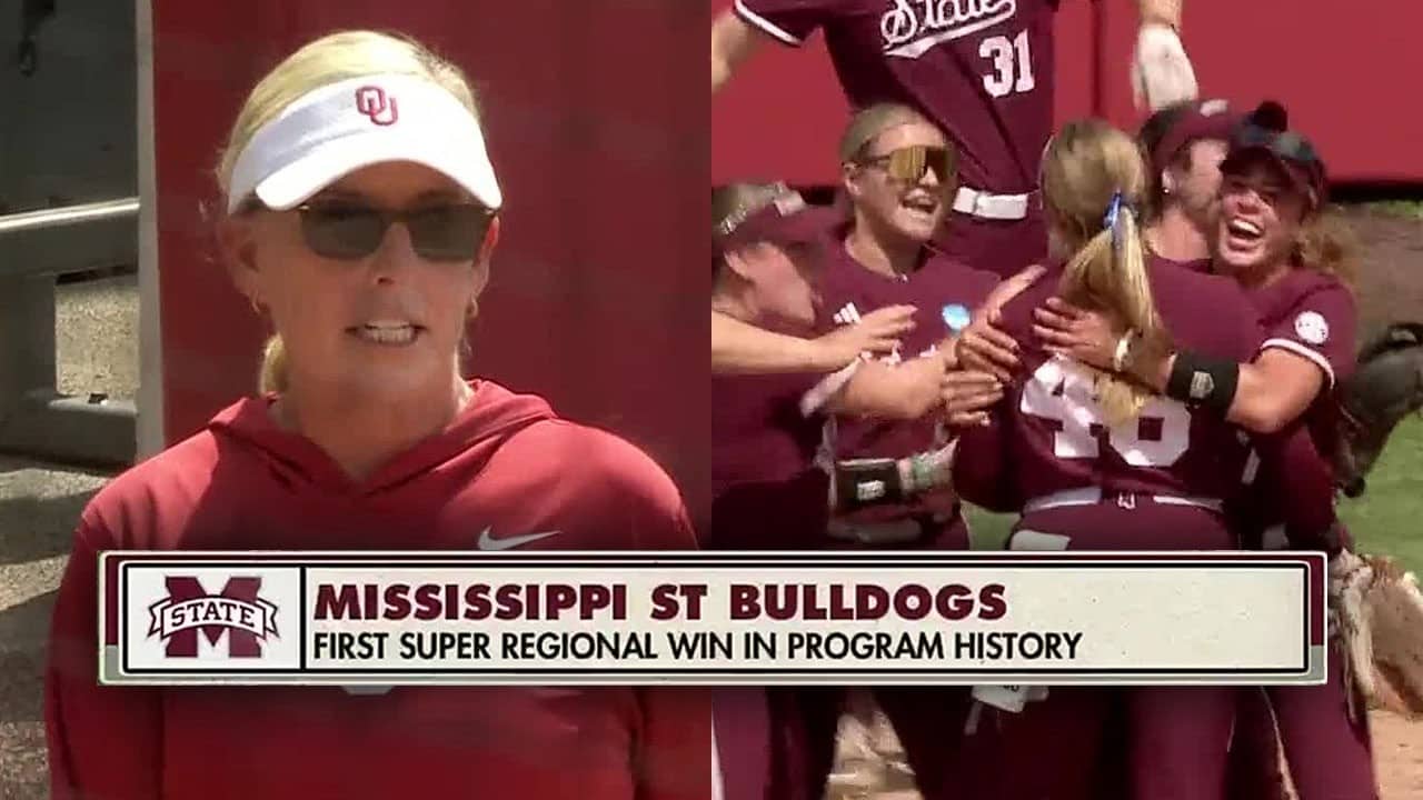 FULL 7TH: Mississippi State hands Oklahoma first super regional loss since 2015