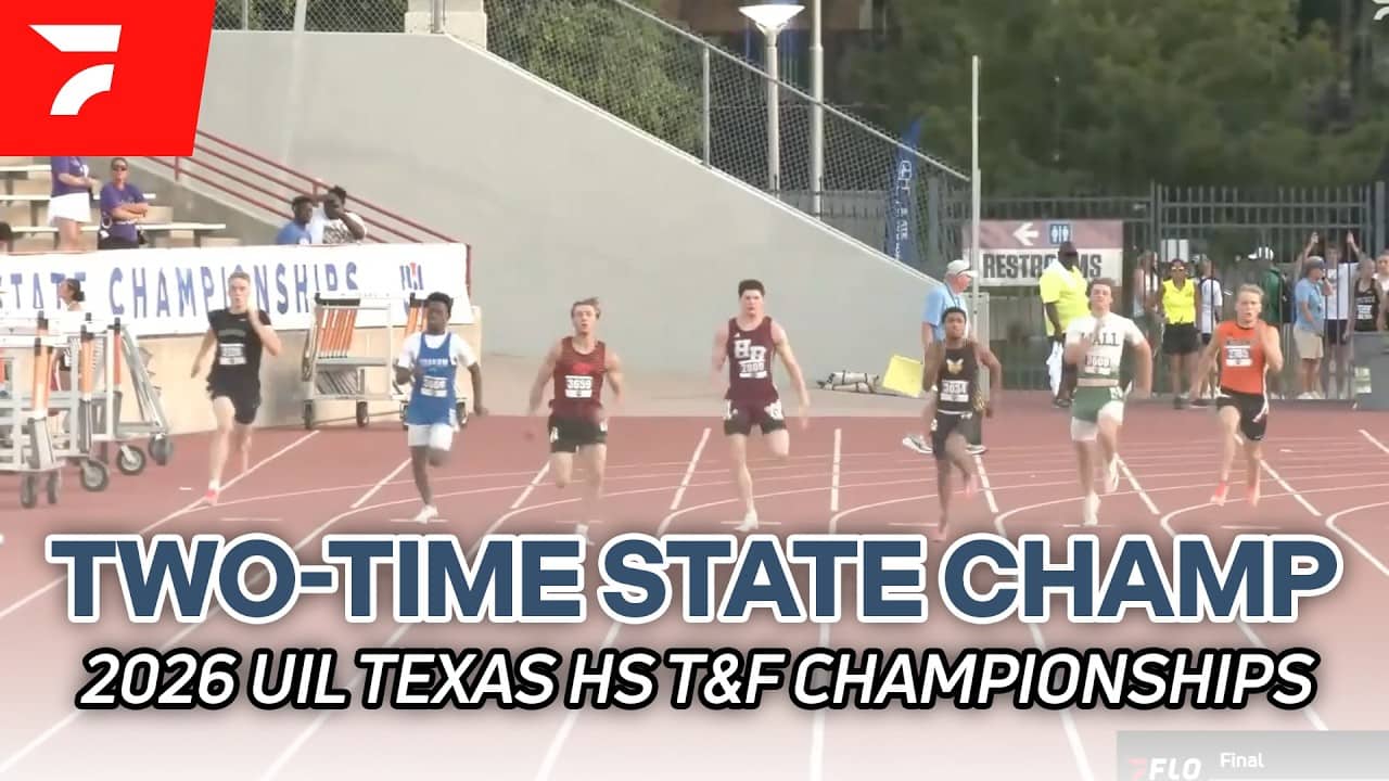 CAN'T MISS UNREAL Sprint Double In 100m & 200m At 2026 UIL Texas State Championships 3A Race