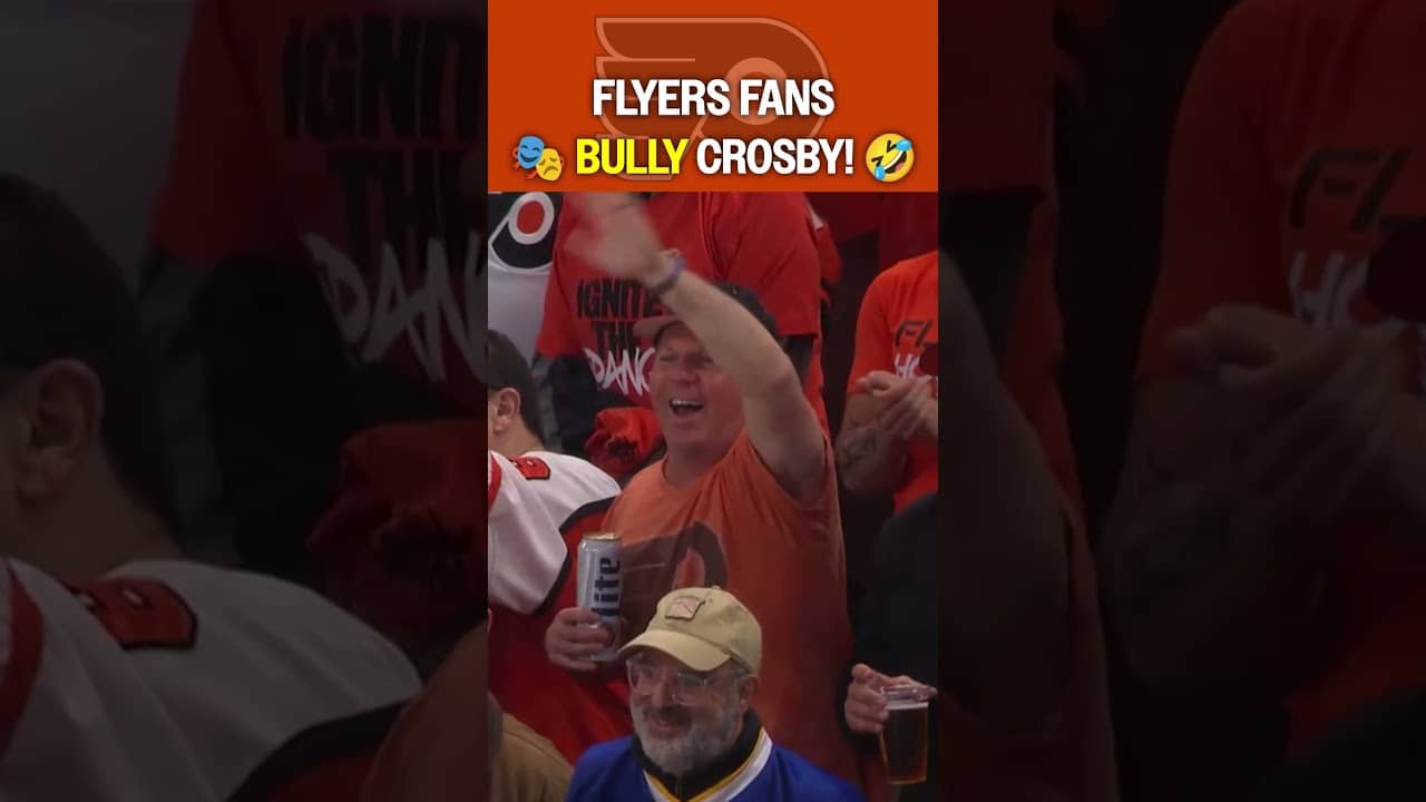 Philly fans go FERAL over Crosby 👹 #nhl #shorts