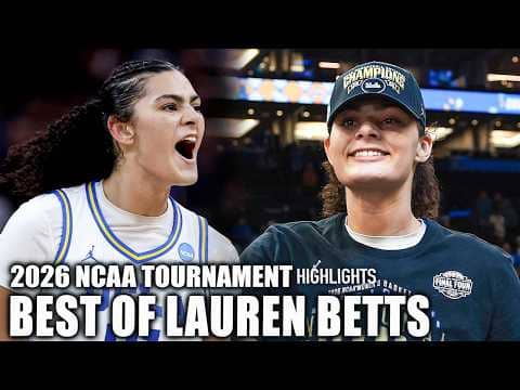 FINAL FOUR MOP 🔥 Lauren Betts' HIGHLIGHTS from the 2026 Women's NCAA Tournament 🏆 | ESPN CBB