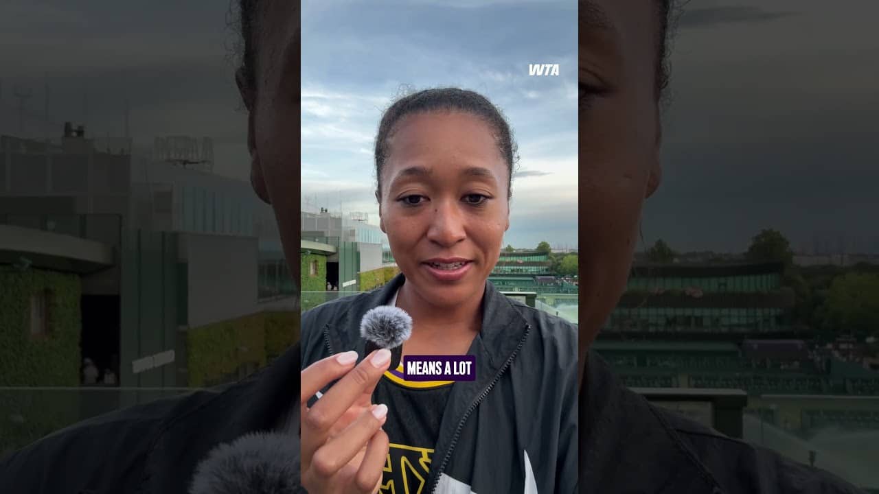 A message from the newest member of the Last 8 Club! 📣 #WTA #Wimbledon #NaomiOsaka