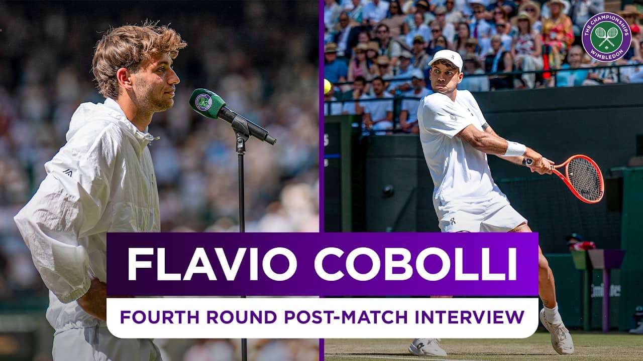 "I love how he plays" | Flavio Cobolli | Fourth Round Post-match Interview | Wimbledon 2026
