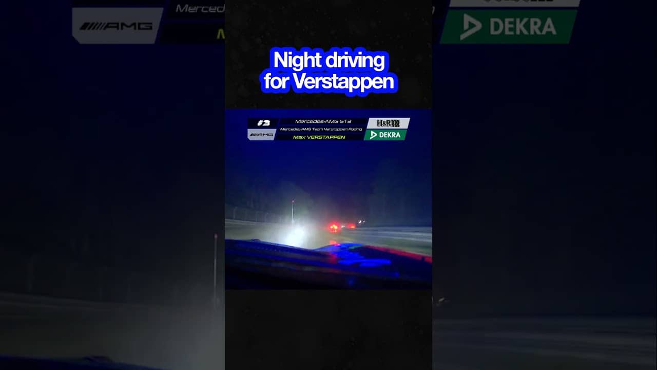 Max Verstappen driving at night (in the rain!) 😳