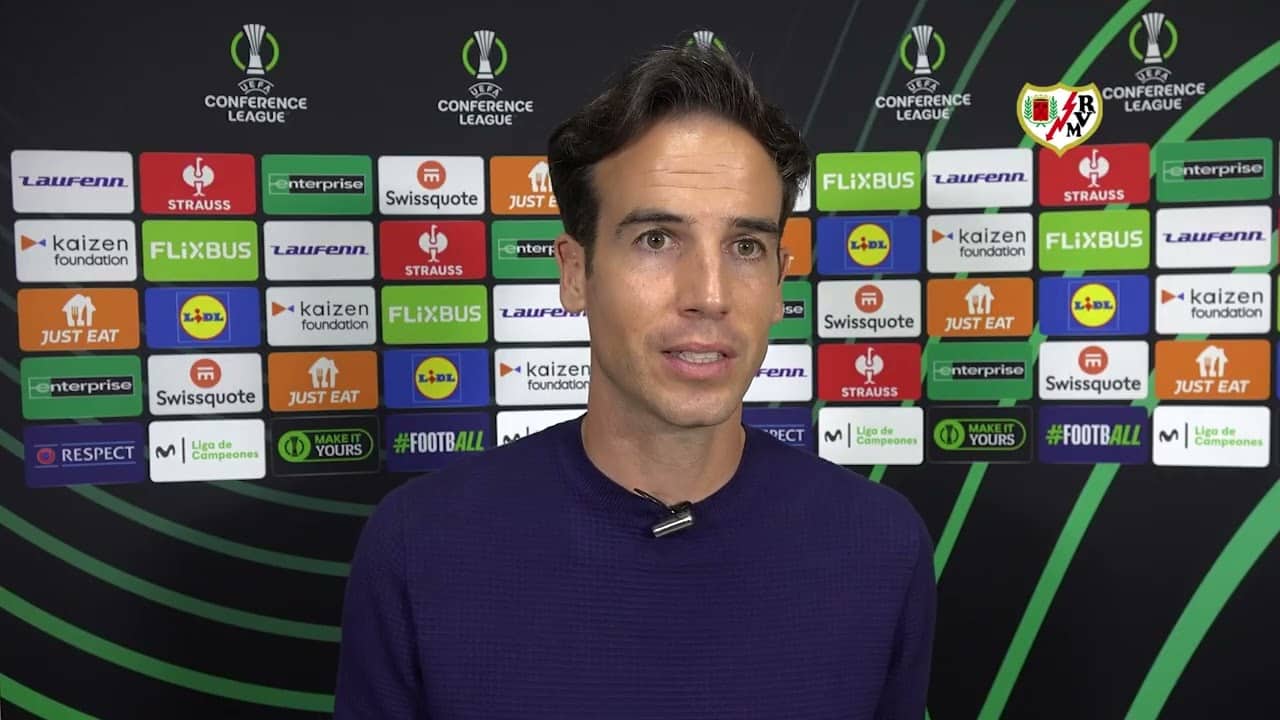 Íñigo Pérez tras el Rayo Vallecano 1 - Racing Club de Estrasburgo 0
