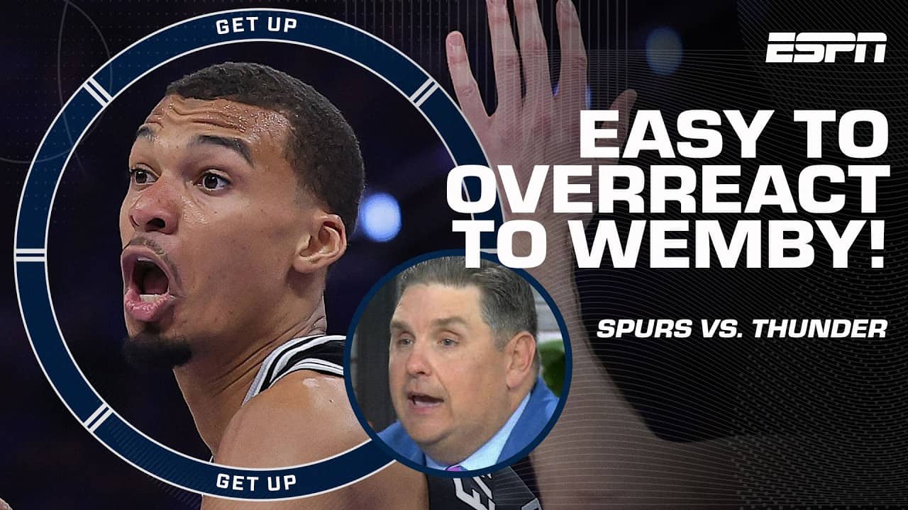 OVERREACTING to the Spurs' Game 1 win? 👀 Windy is TRYING to not w/ Wemby! 🍿 | Get Up