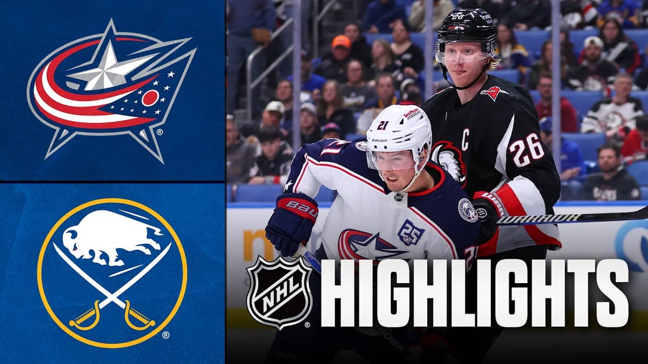 Blue Jackets vs. Sabres | NHL Highlights | April 09, 2026