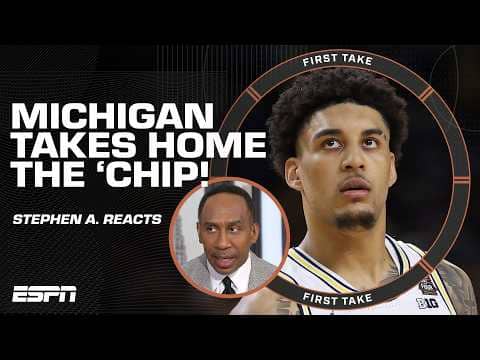 Stephen A. had to BACK TRACK after seeing Michigan win the National Championship 🏆 | First Take