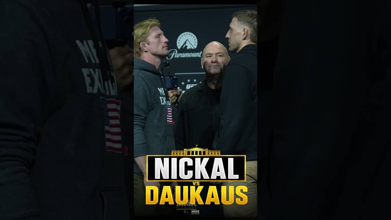 Bo Nickal and Kyle Daukaus get face to face ahead of #UFCWhiteHouse | MMA Fighting