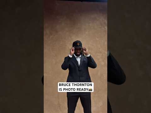 31st draft pick Bruce Thornton in his Rockets hat