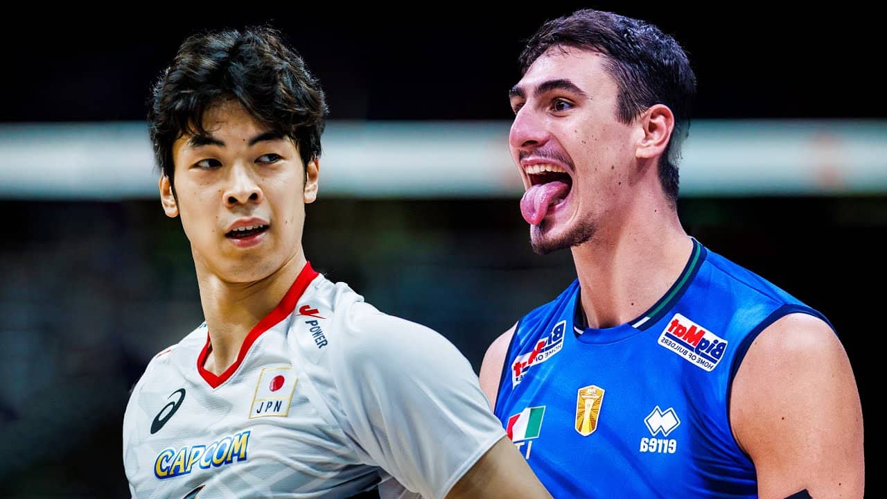Japan vs Italy | Kento Miyaura vs Alessandro Michieletto | Crazy Volleyball Match !!!