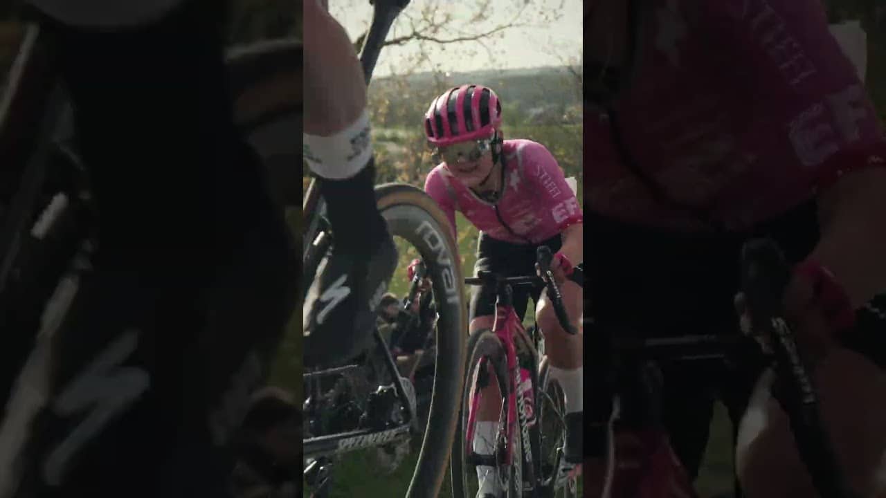 CLIMBING up the Flanders Cobbles 👏 #shorts