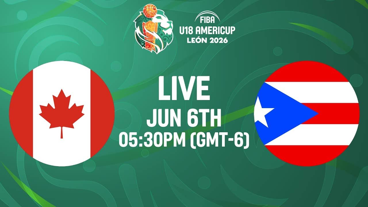 LIVE - Canada v Puerto Rico | FIBA U18 AmeriCup 2026 | Semi-Finals