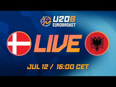 LIVE - Denmark v Albania | FIBA U20 EuroBasket 2026 Division B | Group Phase