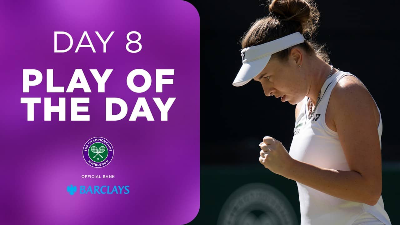 Noskova and Keys' WILD rally! 😱 | Barclays Play of the Day | Day Eight | Wimbledon 2026