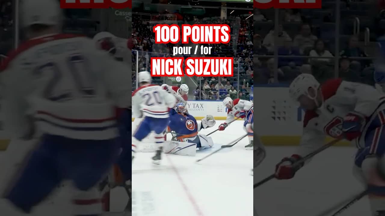 Nick Suzuki a 100 points! #LNH #Shorts