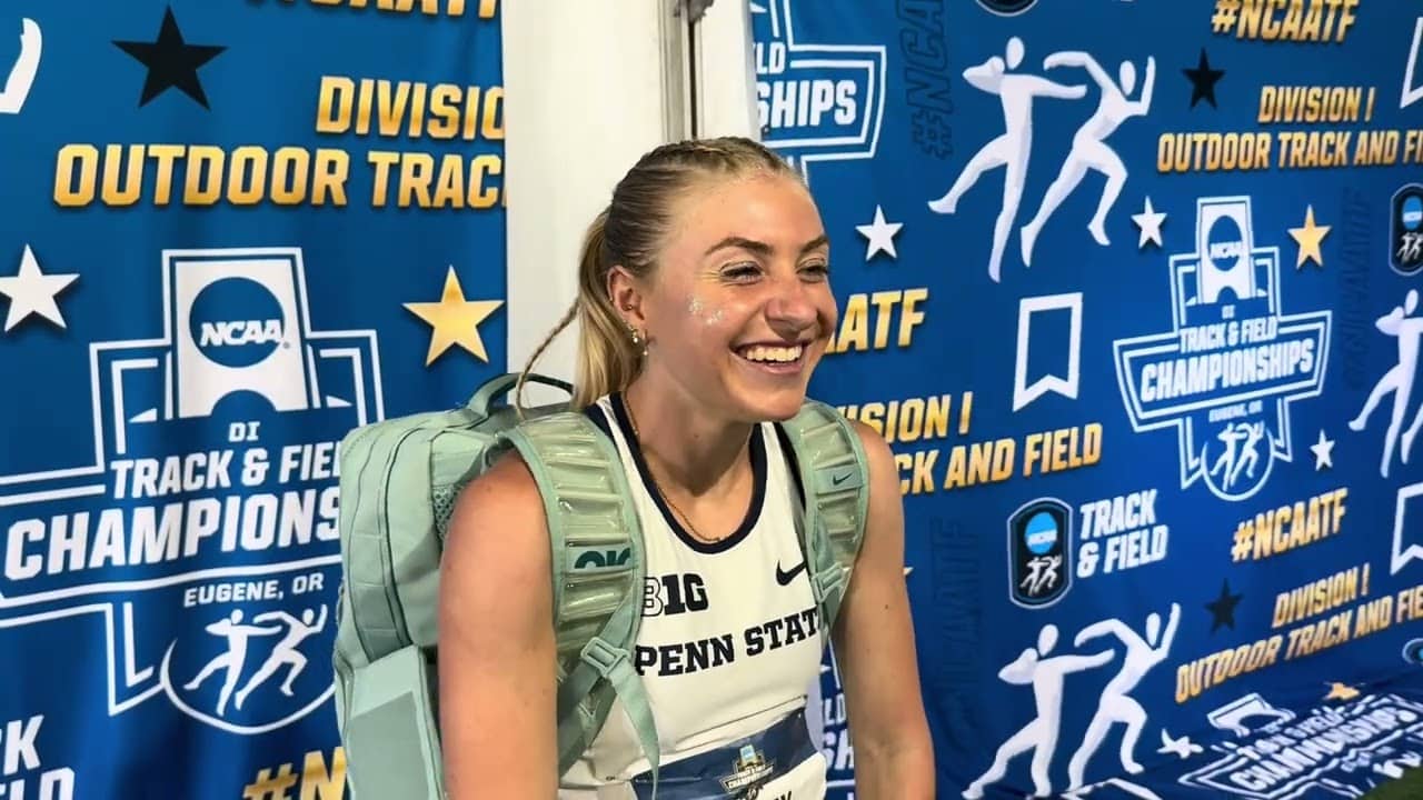 Hayley Kitching thrilled to run 1:57 and finish 2nd in 2026 NCAA 800m final