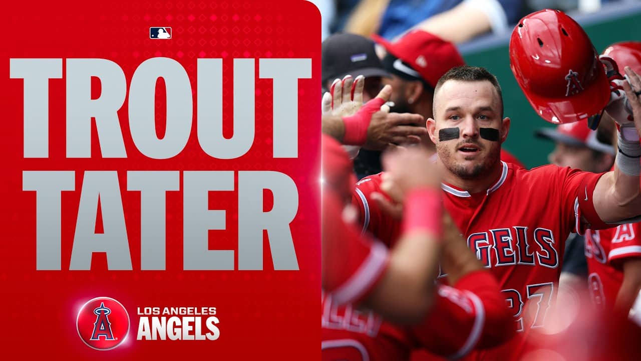 Mike Trout opens up the scoring with a two-run home run for the Angels! 🎣 | MLB Highlights