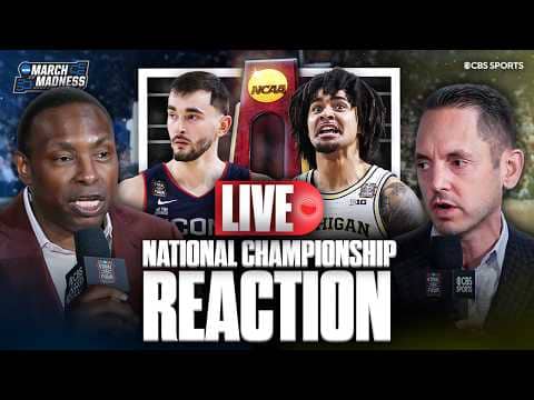 March Madness National Championship LIVE Reaction 🚨🍿 | UConn vs Michigan