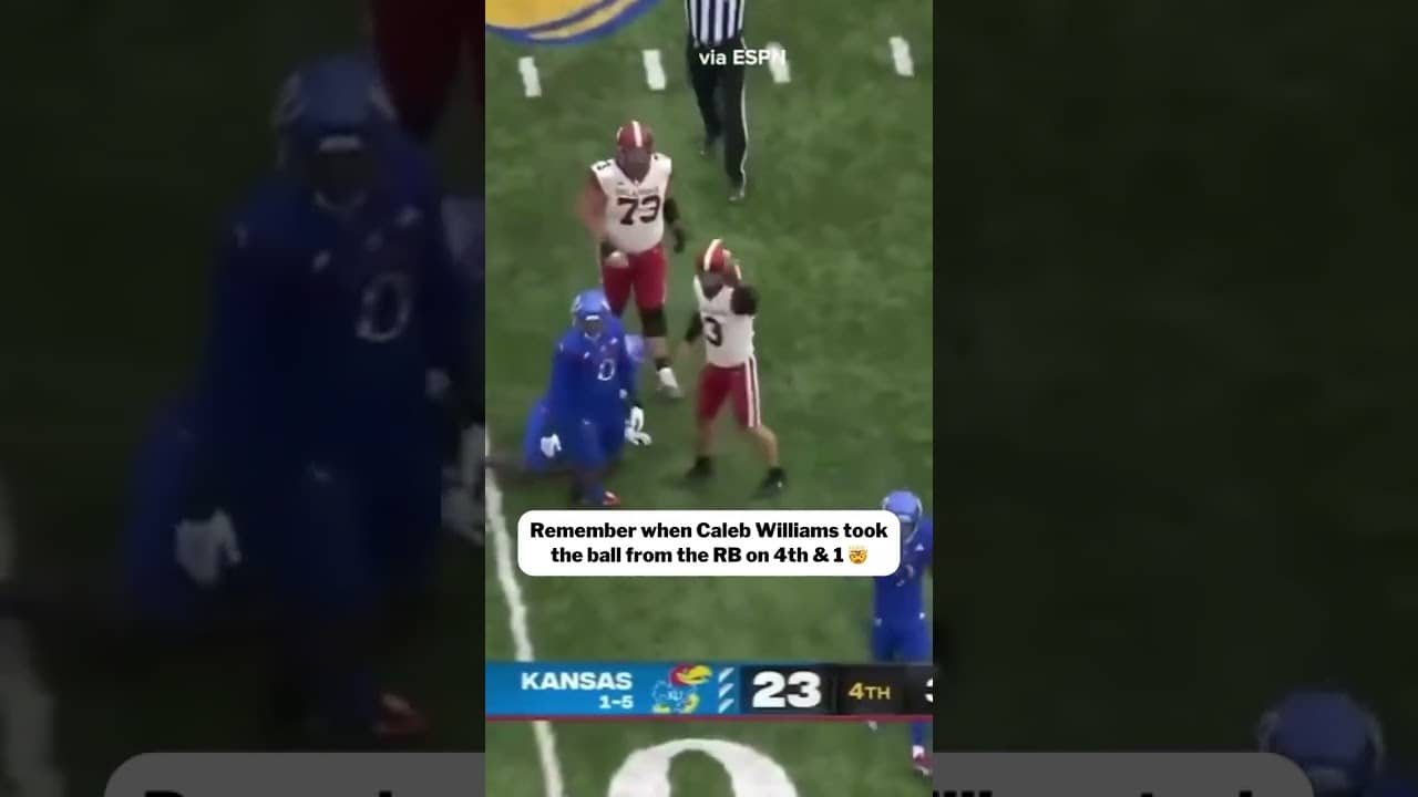 That time Caleb Williams STUNNED Kansas 🤯