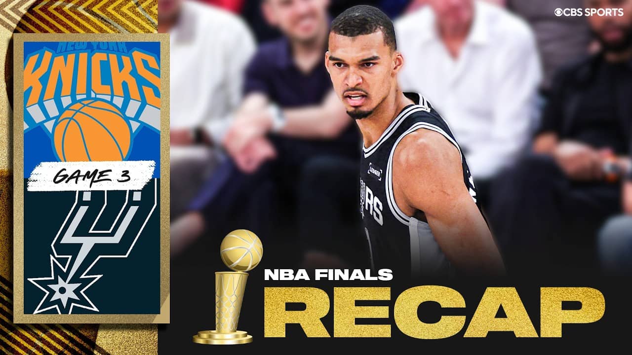 Victor Wembanyama leads Spurs to Game 3 win, ends Knicks' 13-game streak | 2026 NBA Finals