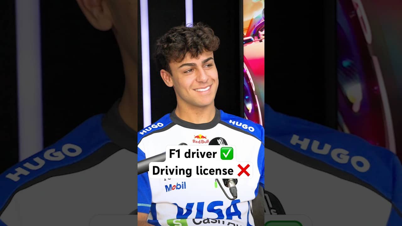 Who needs a license when you’re an F1 driver anyway? 🤷‍♀️🤣