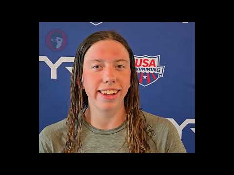 Kennedi Dobson on 200 Free/400 IM Double: "I think I had, like, 20 minutes in between"