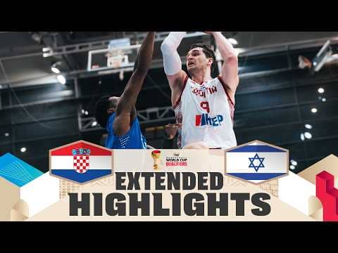Croatia 🇭🇷 v Israel 🇮🇱 | Extended Highlights | FIBA Basketball World Cup 2027 European Qualifiers